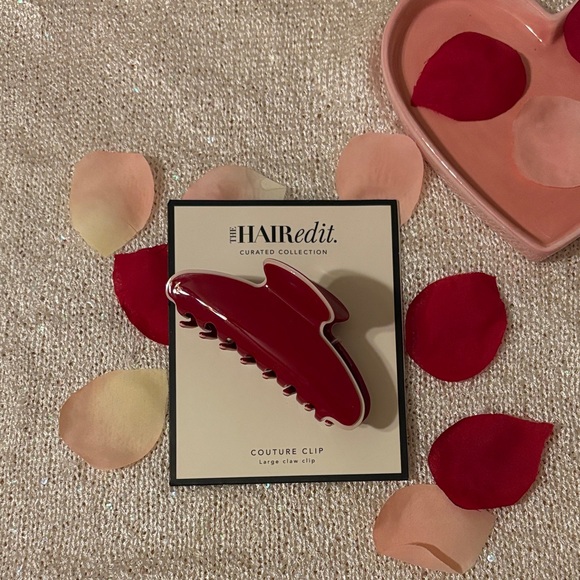 The Hair Edit Accessories - Red Couture Hair Clip